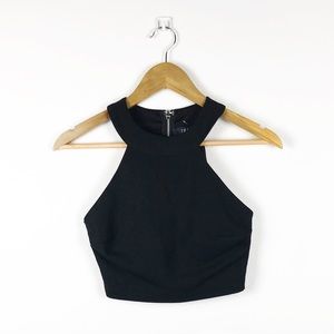 Trac Black Crop Top